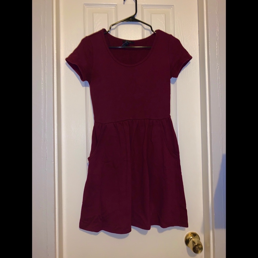 XS Burgundy Forever 21 Dress